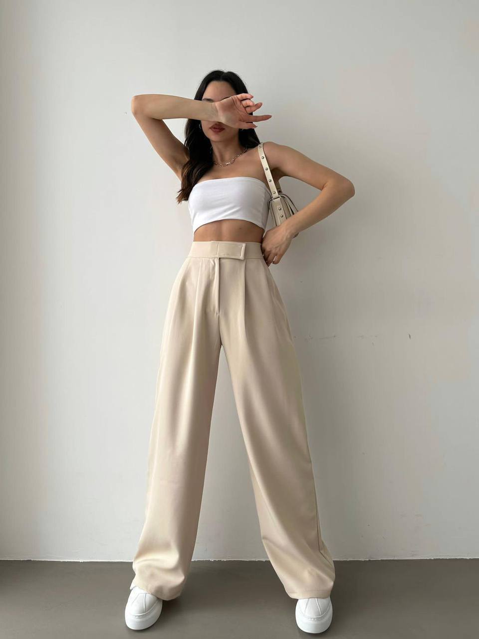 Pantalon wide leg